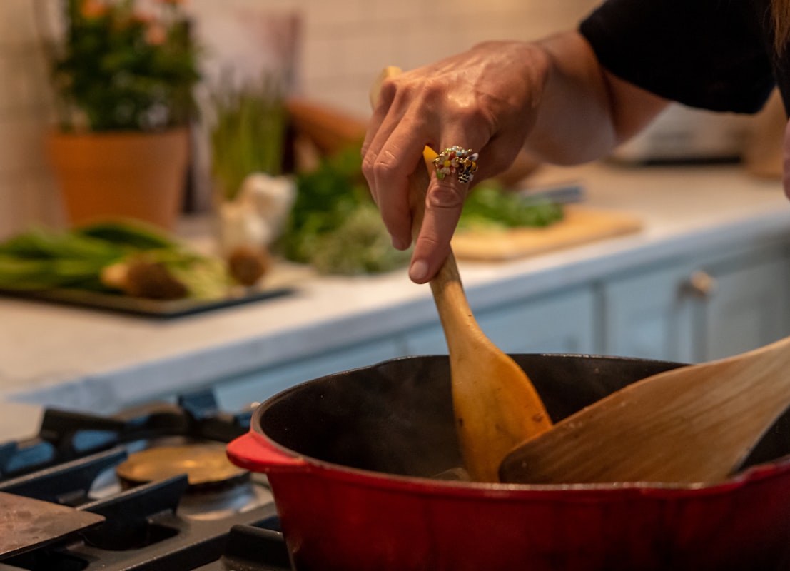Balanced meal preparation with fresh ingredients